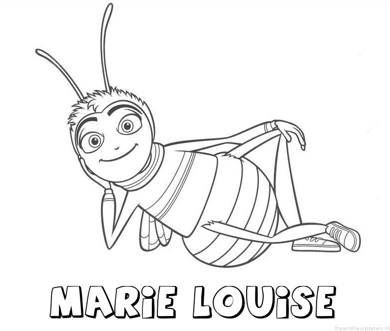 Marie louise bee movie kleurplaat